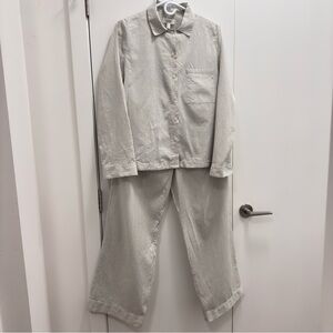 COS Women's Striped Silk sleepwear set size M